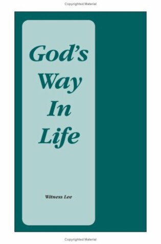 Cover of God's Way in Life