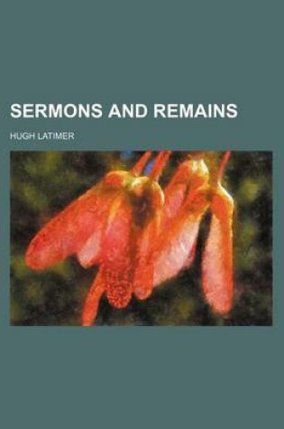 Cover of Sermons and Remains