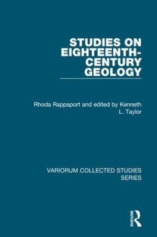 Cover of Studies on Eighteenth-Century Geology