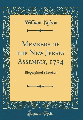 Book cover for Members of the New Jersey Assembly, 1754