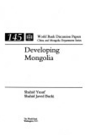 Cover of Developing Mongolia