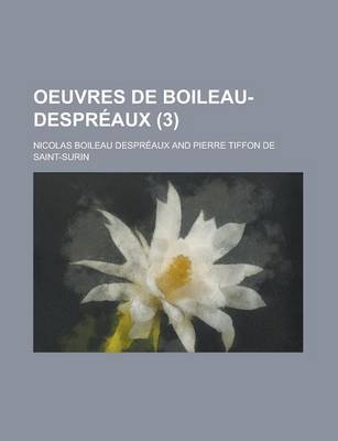 Book cover for Oeuvres de Boileau-Despreaux (3)