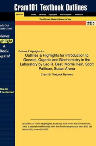 Cover of Studyguide for Introduction to General, Organic and Biochemistry in the Laboratory by Best, Leo R., ISBN 9780470239650