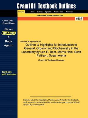 Book cover for Studyguide for Introduction to General, Organic and Biochemistry in the Laboratory by Best, Leo R., ISBN 9780470239650