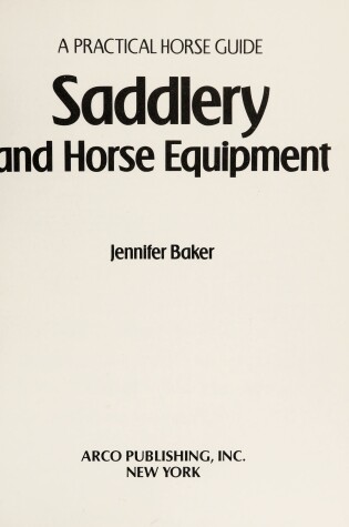 Cover of Saddlery and Horse Equipment