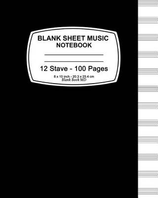 Book cover for Blank Sheet Music Notebook