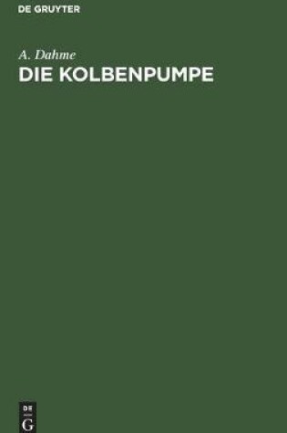Cover of Die Kolbenpumpe