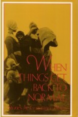 Cover of When Things Get Back to Normal