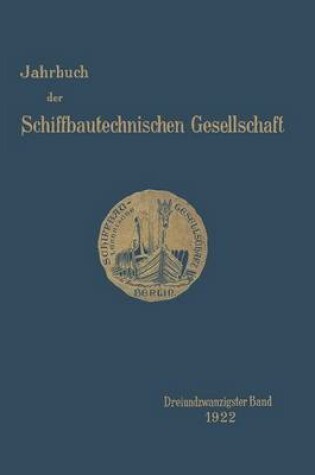 Cover of Jahrbuch Der Schiffbautechnischen Gesellschaft