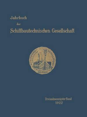 Cover of Jahrbuch Der Schiffbautechnischen Gesellschaft