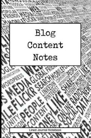 Cover of Blog Content Notes