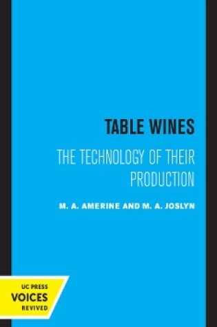 Cover of Table Wines