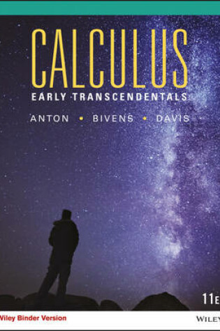 Cover of Calculus: Early Transcendentals, 11E Wiley E-Text: Powered by Vitalsource with Wileyplus Ecommerce Set