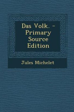 Cover of Das Volk. - Primary Source Edition