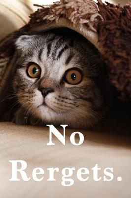 Book cover for No Rergets Funny Cat Journals to Write in for Women and Men with No Remorse