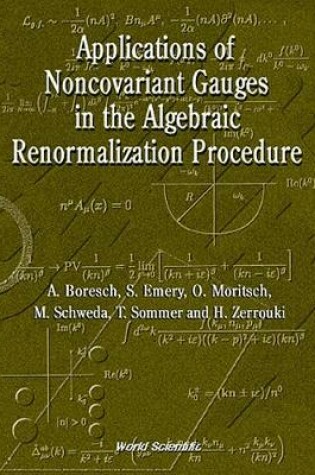 Cover of Applications Of Noncovariant Gauges In The Algebraic Renormalization Procedure