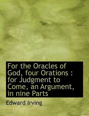 Book cover for For the Oracles of God, Four Orations