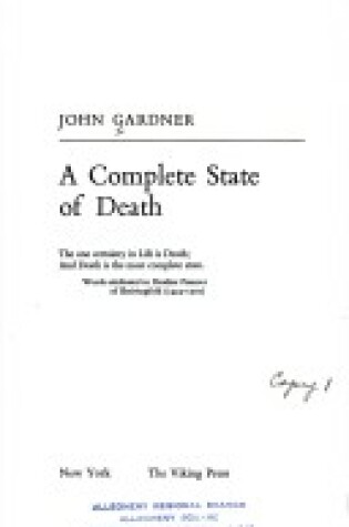 Cover of Complete State