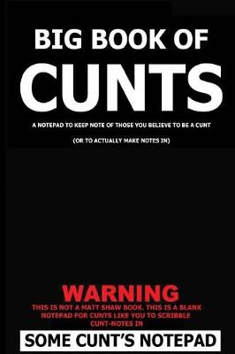 Book cover for Big Book of Cunts