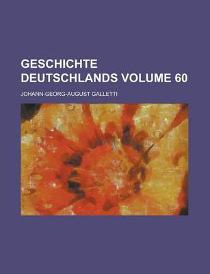 Book cover for Geschichte Deutschlands Volume 60