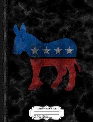 Book cover for Vintage Democratic Donkey Democrat Composition Notebook