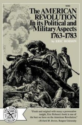 Cover of The American Revolution in Its Political and Military Aspects, 1763-1783