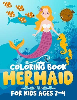 Book cover for Mermaid Coloring Book for Kids Ages 2-4