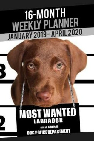 Cover of 2019-2020 Weekly Planner - Most Wanted Labrador