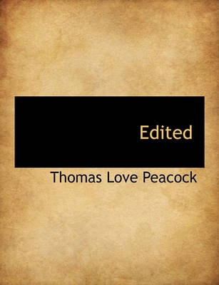 Book cover for Edited