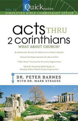 Book cover for Acts Thru 2 Corinthians: What about Church?