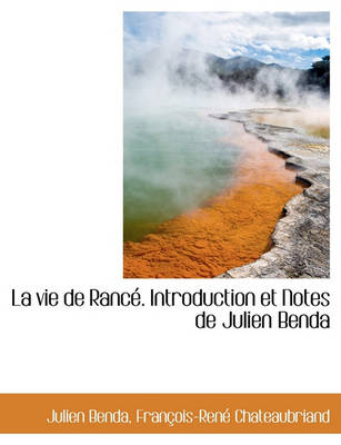 Book cover for La Vie de Ranc . Introduction Et Notes de Julien Benda