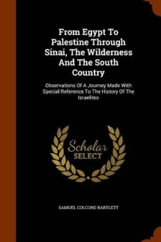 Cover of From Egypt to Palestine Through Sinai, the Wilderness and the South Country