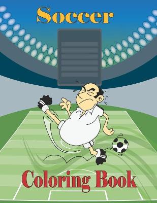 Book cover for Soccer Coloring Book
