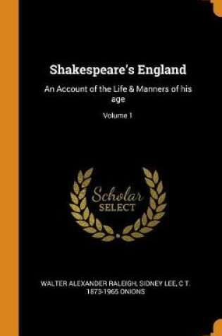 Cover of Shakespeare's England