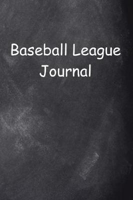 Cover of Baseball League Journal Chalkboard Design