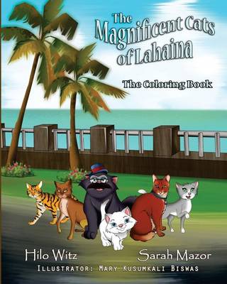 Book cover for The Magnificent Cats of Lahaina Coloring Book