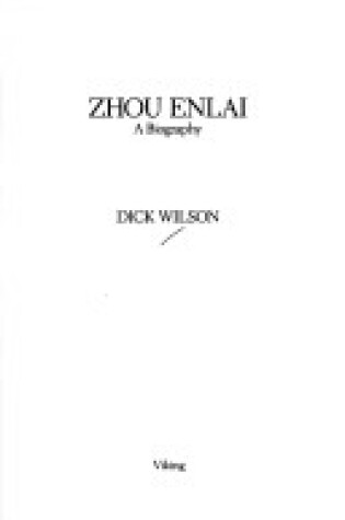 Cover of Zhou Enlai