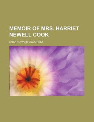 Book cover for Memoir of Mrs. Harriet Newell Cook