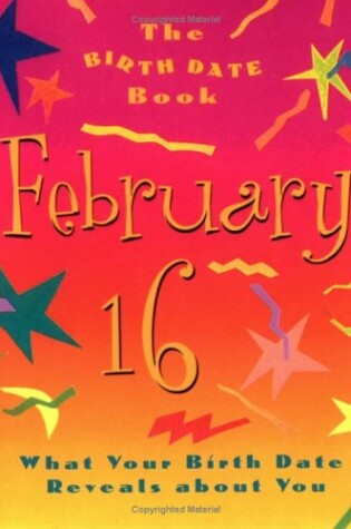 Cover of The Birth Date Book February 16