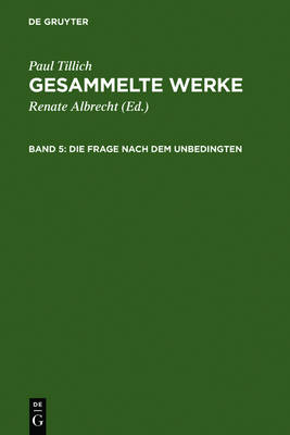 Book cover for Die Frage Nach Dem Unbedingten