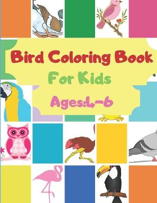 Book cover for Bird Coloring Book For Kids Ages