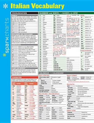 Book cover for Italian Vocabulary SparkCharts