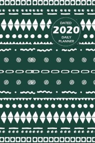 Cover of Pattern Lifestyle, Dated 2020 Daily Planner, 365 Days Blank Lined, Write-in Journal (Olive Green)