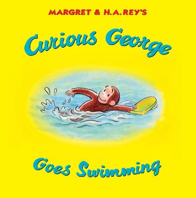 Book cover for Curious George Goes Swimming