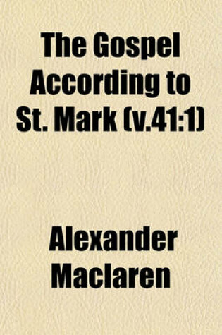 Cover of The Gospel According to St. Mark (V.41
