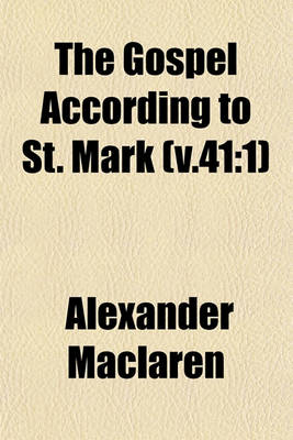 Book cover for The Gospel According to St. Mark (V.41