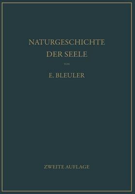 Book cover for Naturgeschichte der Seele und ihres Bewußtwerdens. Mnemistische Biopsychologie