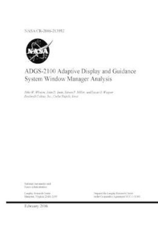 Cover of ADGS-2100 Adaptive Display and Guidance System Window Manager Analysis