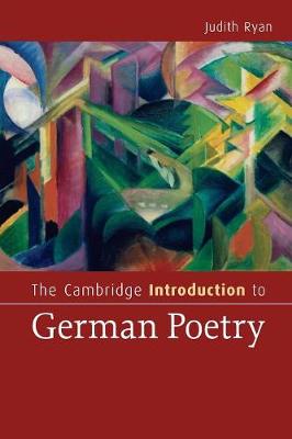 Book cover for The Cambridge Introduction to German Poetry