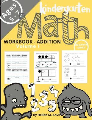 Book cover for Kindergarten Math Addition Workbook Age 5-7